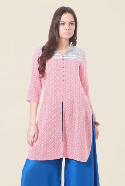 People Pink Printed Tunic People Pink Printed Tunic