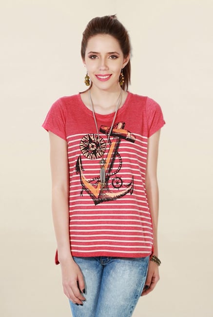 People Red Printed T Shirt People Red Printed T Shirt