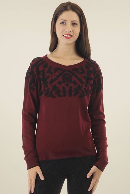 Pepe Jeans Red Slim Fit Round Neck Sweater Pepe Jeans Red Slim Fit Round Neck Sweater