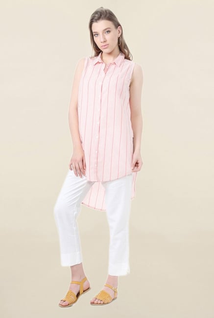 People Peach Striped Tunic People Peach Striped Tunic