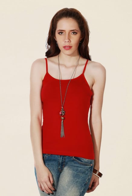 People Red Solid Cami Top People Red Solid Cami Top