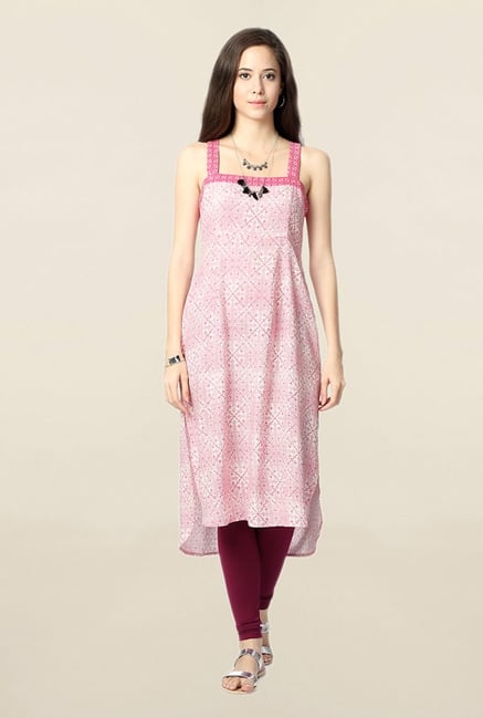 People Pink Printed Kurta People Pink Printed Kurta