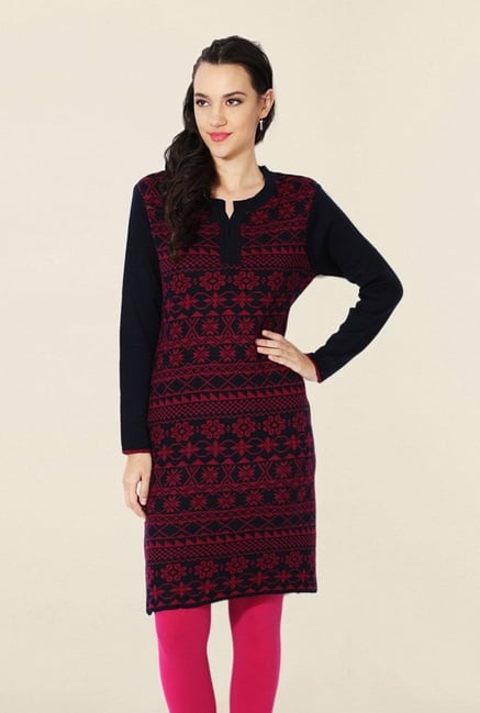 People Navy Printed Kurta People Navy Printed Kurta