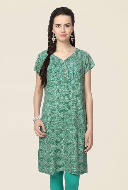 People Green Printed Kurta People Green Printed Kurta