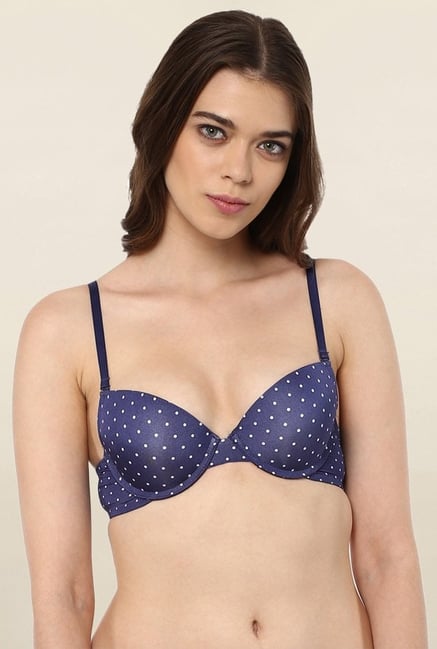 PrettySecrets Navy Under Wired Padded Seamless Bra PrettySecrets Navy Under Wired Padded Seamless Bra