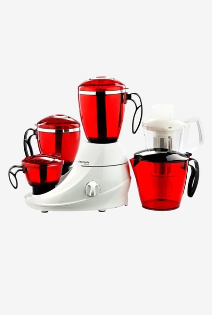 Butterfly Desire 550 W 5 Jars Mixer Grinder (Red & White) Butterfly Desire 550 W 5 Jars Mixer Grinder (Red & White)
