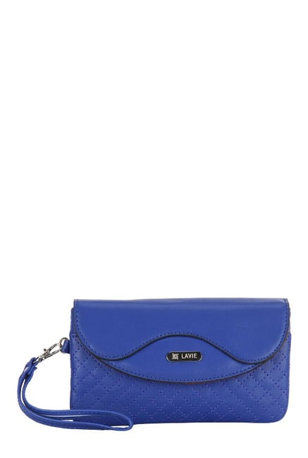 Lavie Toni Cobalt Blue Stitched Wristlet Lavie Toni Cobalt Blue Stitched Wristlet