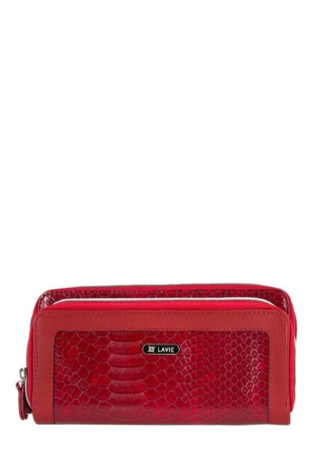 Lavie Path Red Textured Wallet Lavie Path Red Textured Wallet