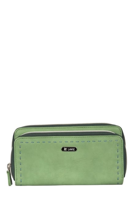 Lavie Path Green Stitched Wallet Lavie Path Green Stitched Wallet
