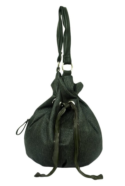 Baggit Banjara Jhuti Olive Braided Bucket Bag Baggit Banjara Jhuti Olive Braided Bucket Bag