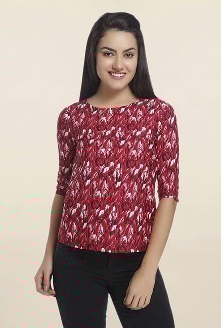 Only Red Printed Top Only Red Printed Top
