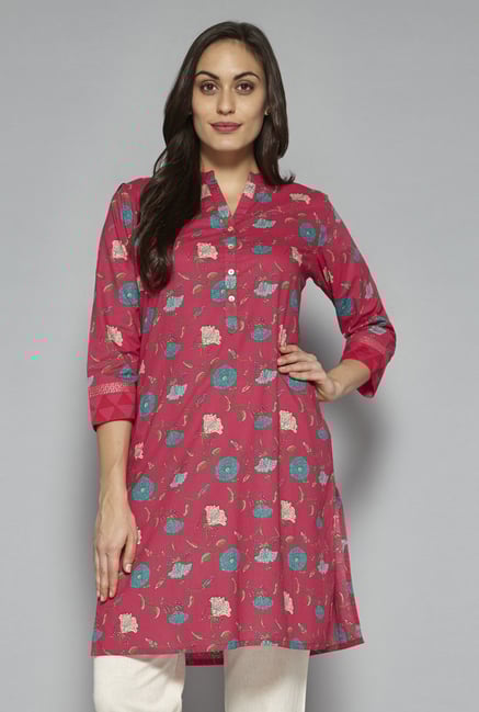 Utsa by Westside Pink Pure Cotton Kurta Utsa by Westside Pink Pure Cotton Kurta