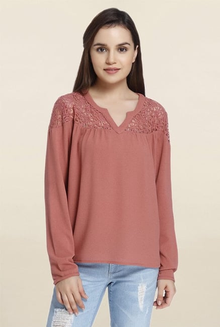 Only Pink Lace Blouse Only Pink Lace Blouse