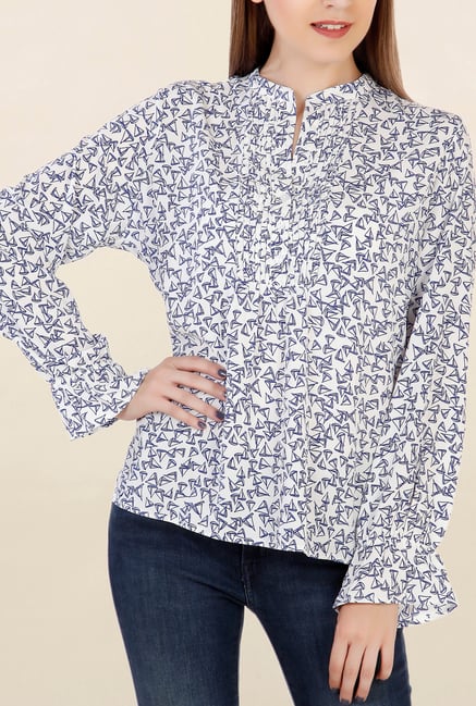 Chemistry White Printed Top Chemistry White Printed Top