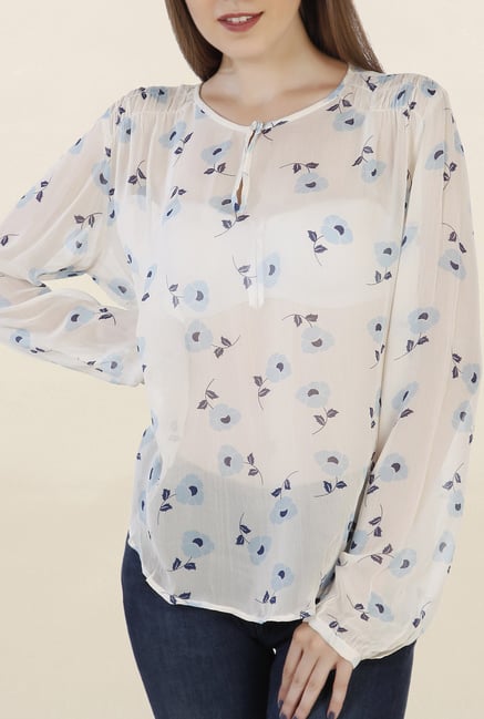 Chemistry Off White Printed Top Chemistry Off White Printed Top