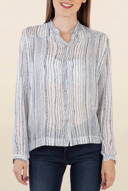 Chemistry White Printed Top Chemistry White Printed Top