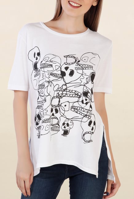 Chemistry Off White Printed Top Chemistry Off White Printed Top