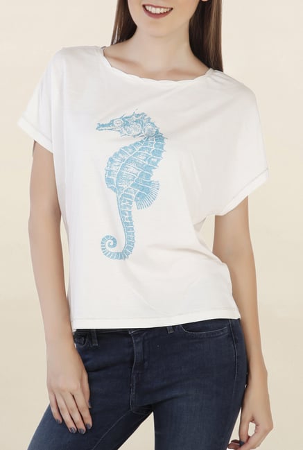 Chemistry Off White Printed Top Chemistry Off White Printed Top