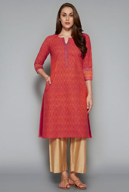 Utsa by Westside Pink Printed Kurta Utsa by Westside Pink Printed Kurta
