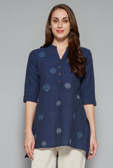 Utsa by Westside Indigo Embroidered Kurti Utsa by Westside Indigo Embroidered Kurti