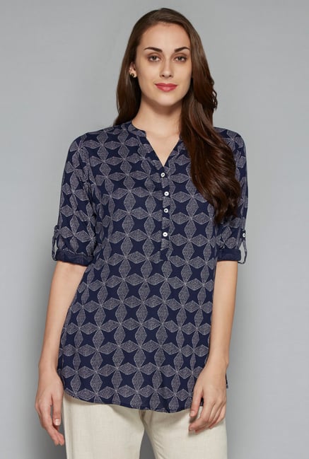 Utsa by Westside Indigo Printed Kurti Utsa by Westside Indigo Printed Kurti