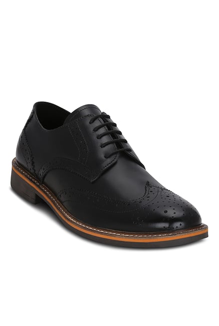 Get Glamr Boyle Black Brogue Shoes Get Glamr Boyle Black Brogue Shoes