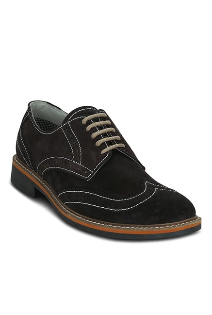 Get Glamr Boyle Dark Brown Brogue Shoes Get Glamr Boyle Dark Brown Brogue Shoes