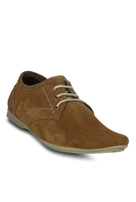 Get Glamr Geraro Tan Derby Shoes Get Glamr Geraro Tan Derby Shoes