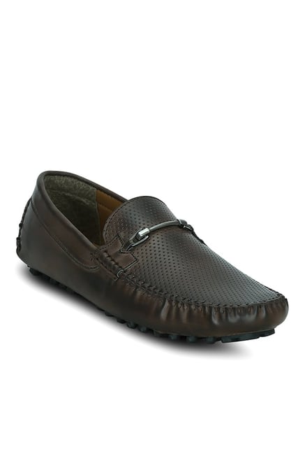 Get Glamr Kelson Horsebit Dark Brown Loafers Get Glamr Kelson Horsebit Dark Brown Loafers