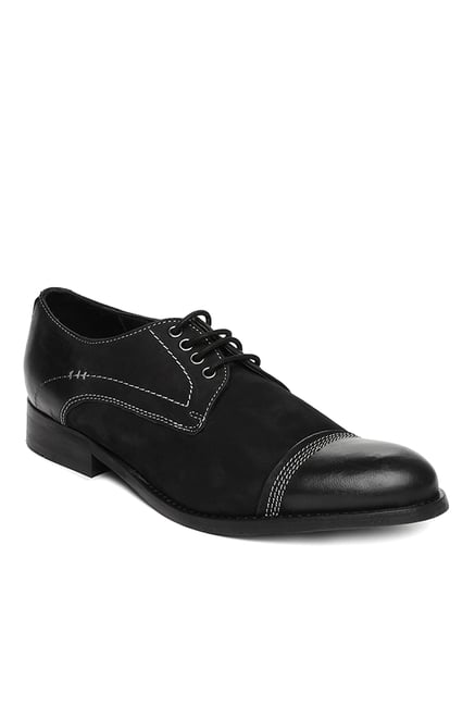 Ruosh Black Derby Shoes Ruosh Black Derby Shoes