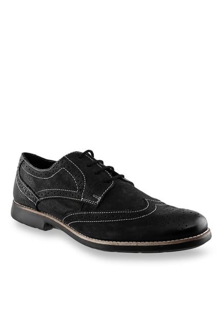 Ruosh Black Brogue Shoes Ruosh Black Brogue Shoes