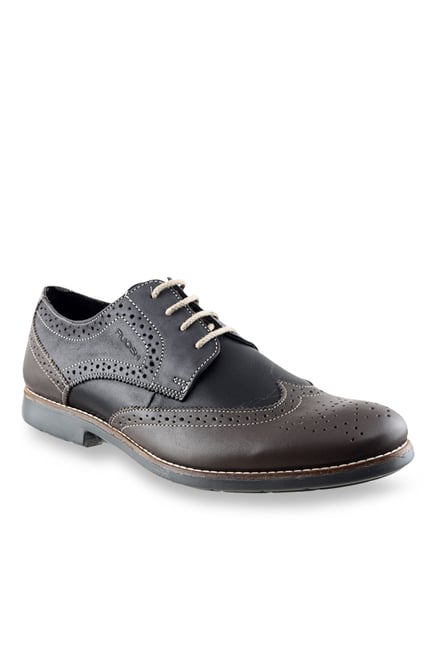 Ruosh Black & Dark Brown Brogue Shoes Ruosh Black & Dark Brown Brogue Shoes