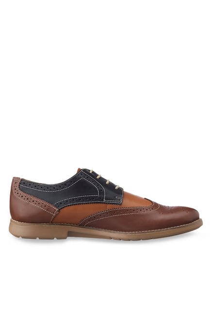 Ruosh Navy & Brown Brogue Shoes Ruosh Navy & Brown Brogue Shoes