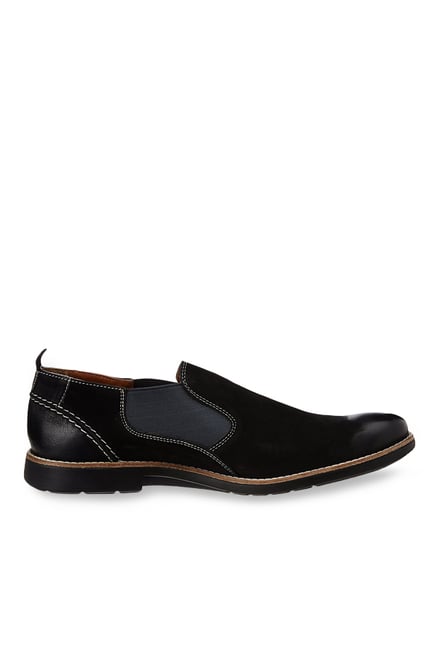 Ruosh Black Casual Slip-Ons Ruosh Black Casual Slip-Ons