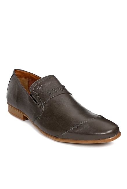 Ruosh Dark Brown Casual Slip-Ons Ruosh Dark Brown Casual Slip-Ons