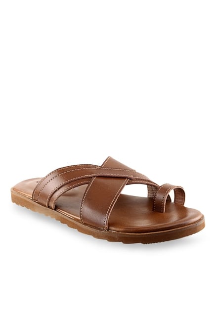 Ruosh Brown Toe Ring Sandals Ruosh Brown Toe Ring Sandals