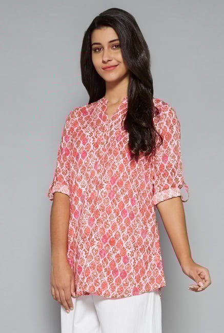Utsa by Westside Pink Printed Kurti Utsa by Westside Pink Printed Kurti
