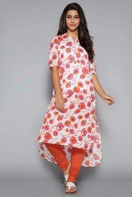 Utsa by Westside Pink Pure Cotton Kurta Utsa by Westside Pink Pure Cotton Kurta