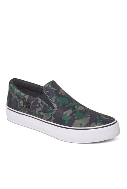 DC Trase S Navy & Green Plimsolls DC Trase S Navy & Green Plimsolls