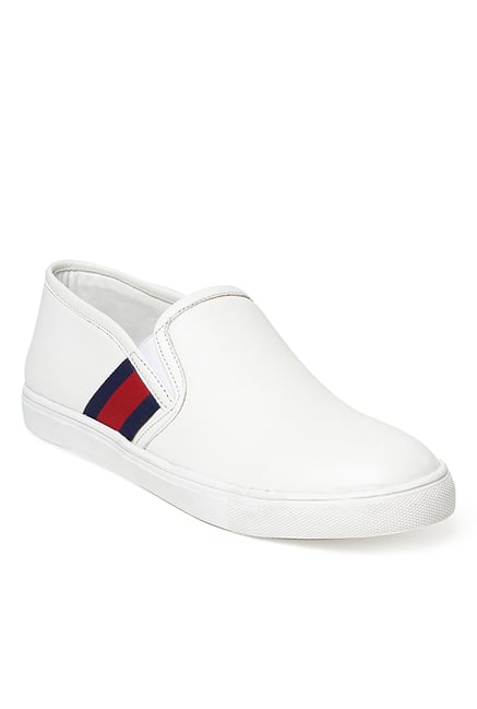 Bruno Manetti White & Red Plimsolls Bruno Manetti White & Red Plimsolls