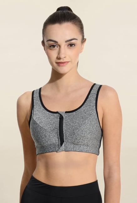 Da Intimo Grey Non Wired Padded Sports Bra Da Intimo Grey Non Wired Padded Sports Bra