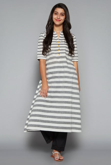 Utsa by Westside Grey Kurta Utsa by Westside Grey Kurta