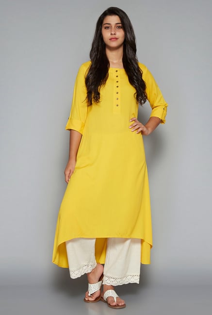 Utsa by Westside Yellow Kurta Utsa by Westside Yellow Kurta