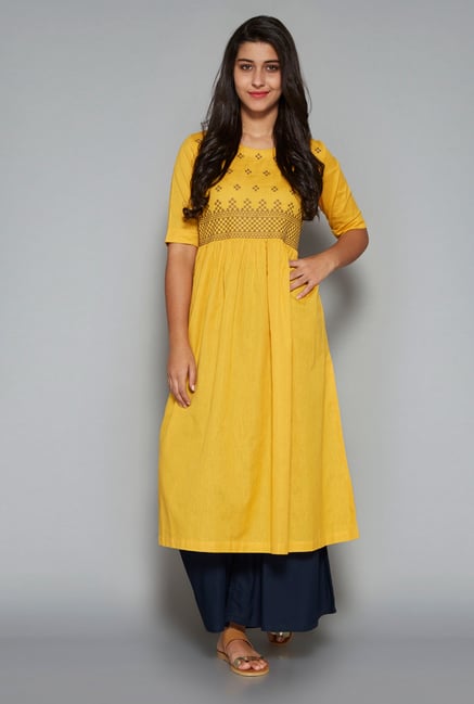 Utsa by Westside Yellow Kurta Utsa by Westside Yellow Kurta