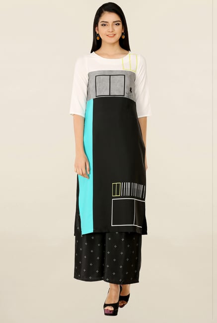 W Black Printed Kurta W Black Printed Kurta