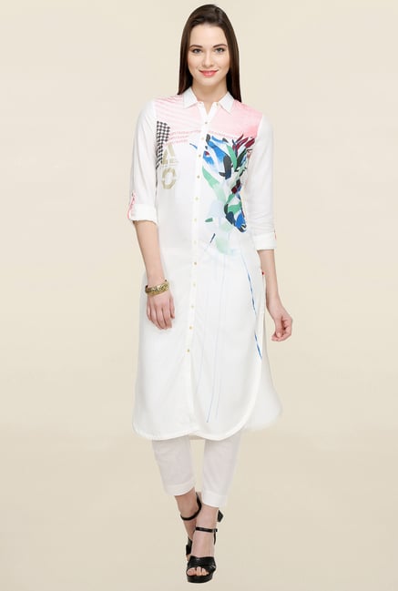 W White Printed Kurta W White Printed Kurta