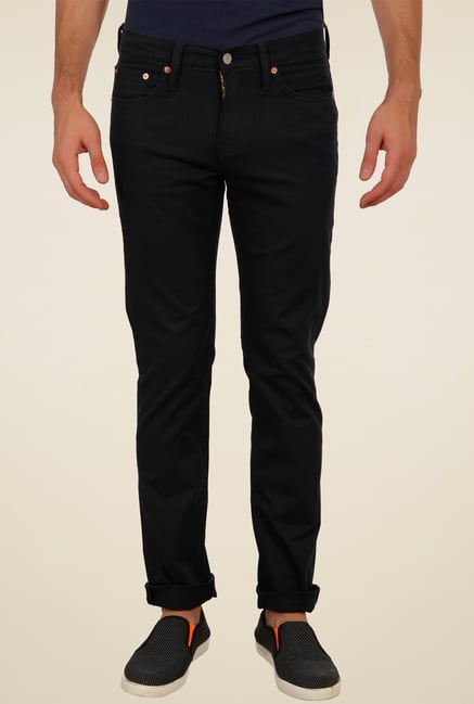 Levi's 511 Black Mid Rise Cotton Jeans Levi's 511 Black Mid Rise Cotton Jeans