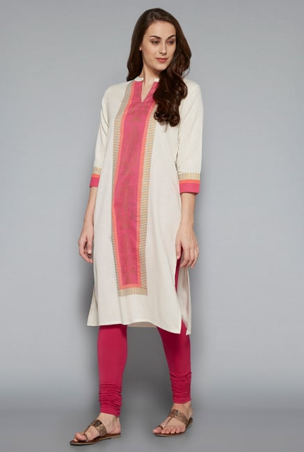 Utsa by Westside Off White Tribal Printed Kurta Utsa by Westside Off White Tribal Printed Kurta