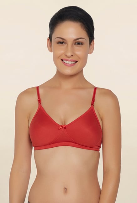 Libertina Red Non Wired Non Padded T Shirt Bra Libertina Red Non Wired Non Padded T Shirt Bra
