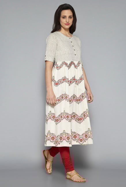 Utsa by Westside Off White Kurta Utsa by Westside Off White Kurta